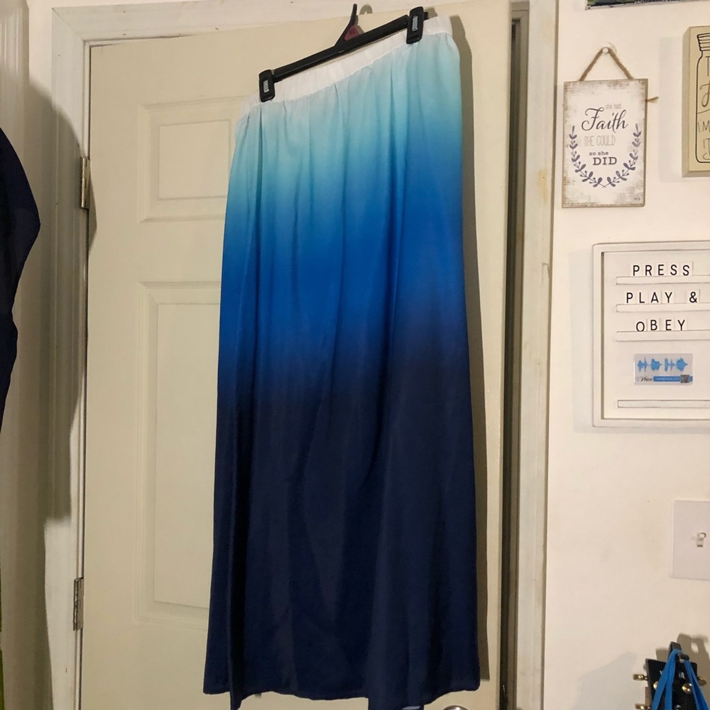Blue Ombré Skirt